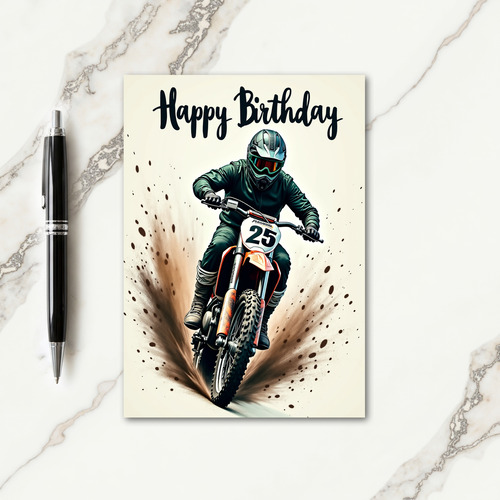 Adventure Rider Birthday Card