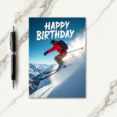 Adventure Ski Action Card