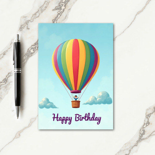 Adventure Sky Birthday Card