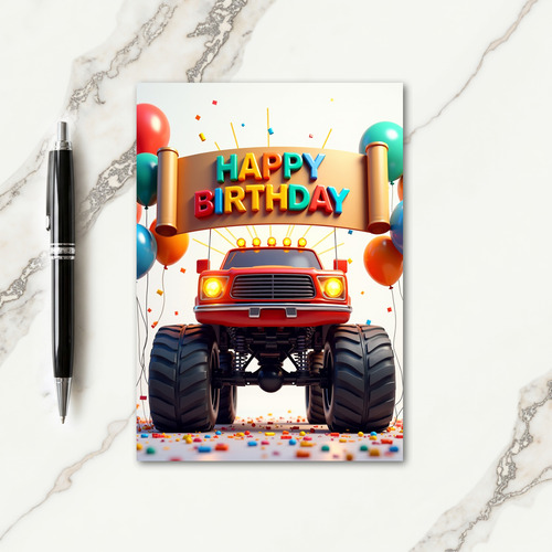 Adventure Vehicle Birthday Card