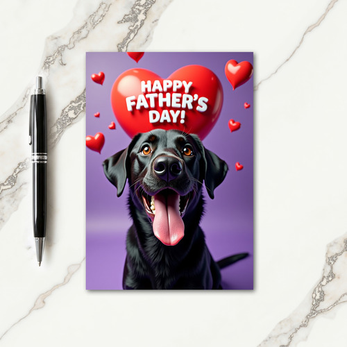 Affectionate Canine Dad Card