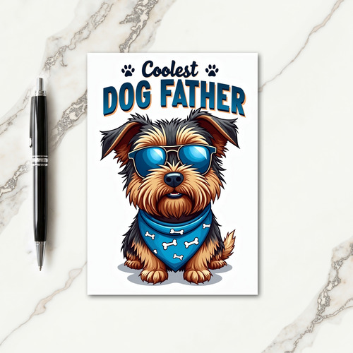 Affectionate Dog Fathers Day Card