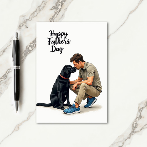 Affectionate Fathers Day Friend Card
