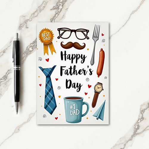 Affectionate Fathers Day Keepsake Card