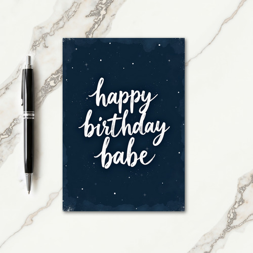 Affectionate Script Birthday Card