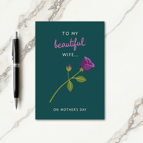 Affectionate Script Mothers Day Card