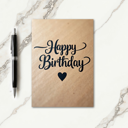Affectionate Scripted Heart Card