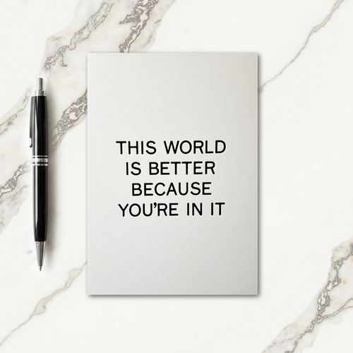 Affirming Text Birthday Card