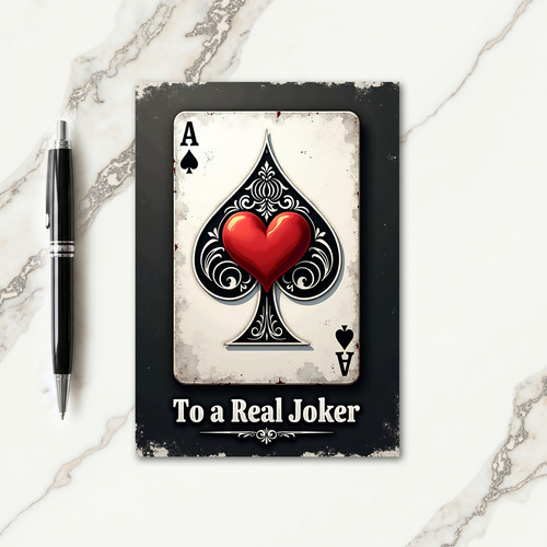 Aged Heart Birthday Card