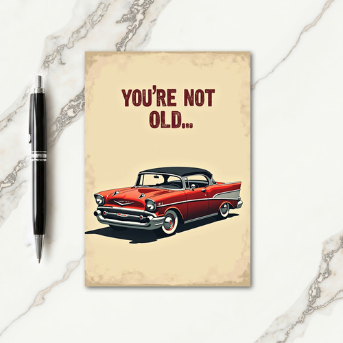 Ageless Car Birthday Card