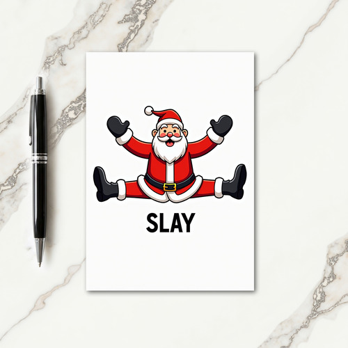 Slay Festive Split Card