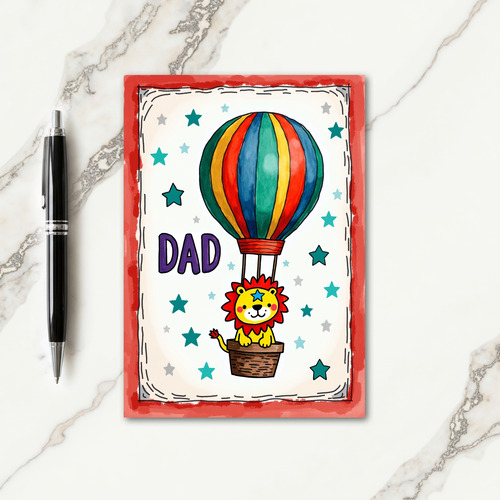Air Balloon Sweet Fathers Day Card