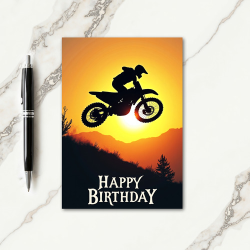 Airborne Rider Birthday Card