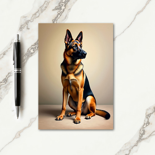 Alert Dog Fathers Day Card