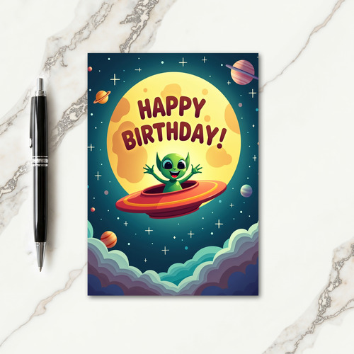 Alien Celebration Card