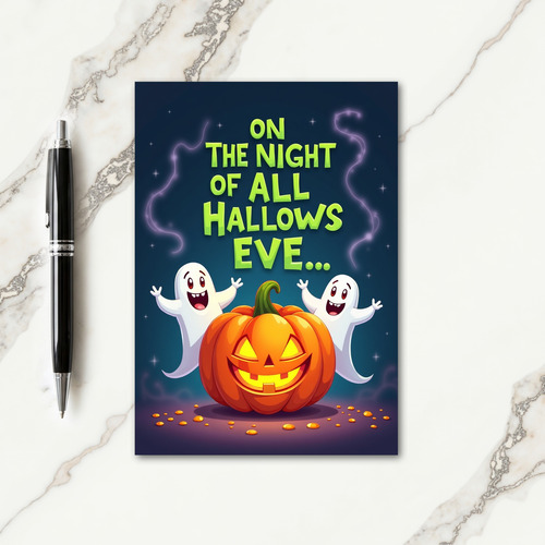 All Hallows Eve Night Card