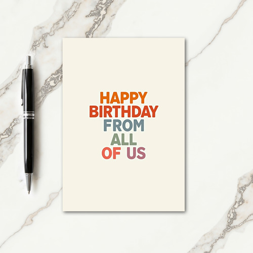 All Our Best Birthday Card