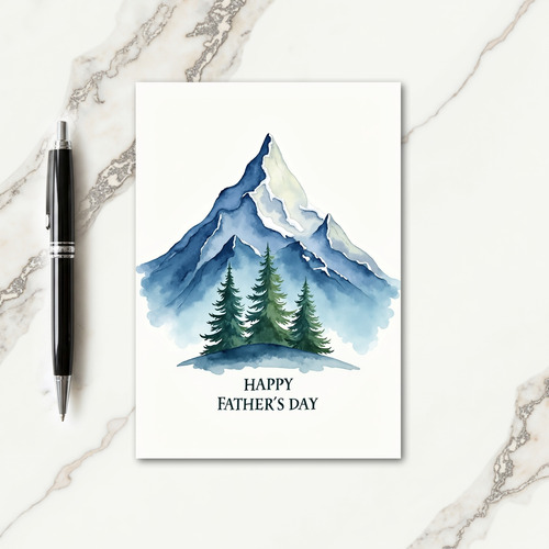 Alpine Fathers Day Scene Card