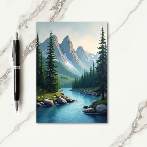 Alpine Fathers Day Scenic Card