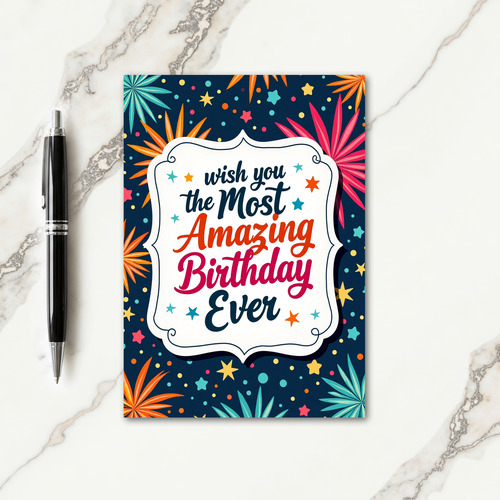 Amazing Birthday Frame Card