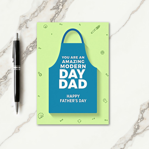 Amazing Dad Apron Fathers Day Card