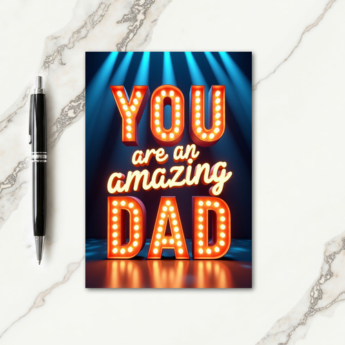 Amazing Dad Marquee Card