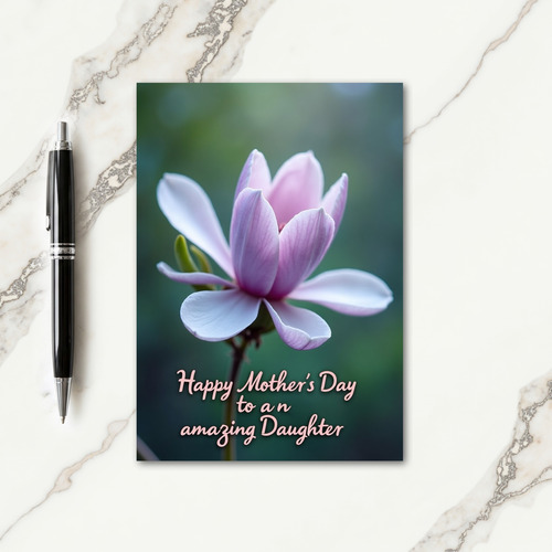 Amazing Daughter Day Flower Card