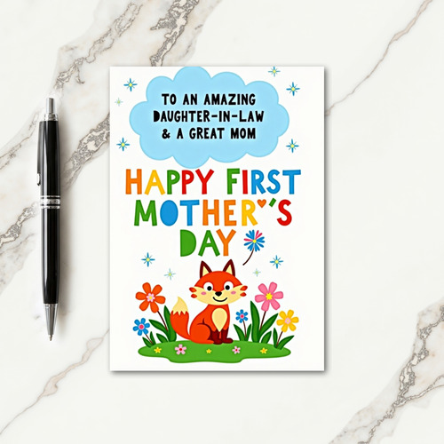 Amazing Daughter In Law Day Card