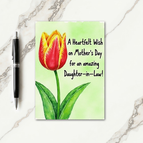 Amazing Daughterinlaw Card