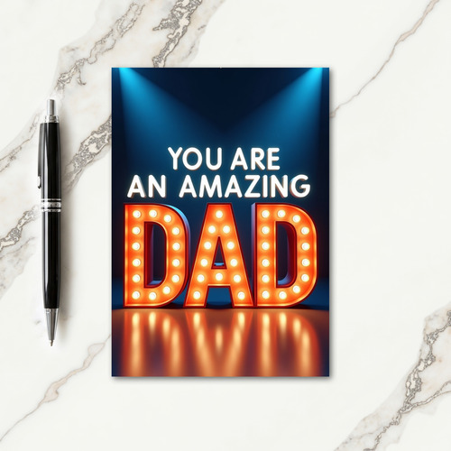 Amazing Fathers Day Lights Card