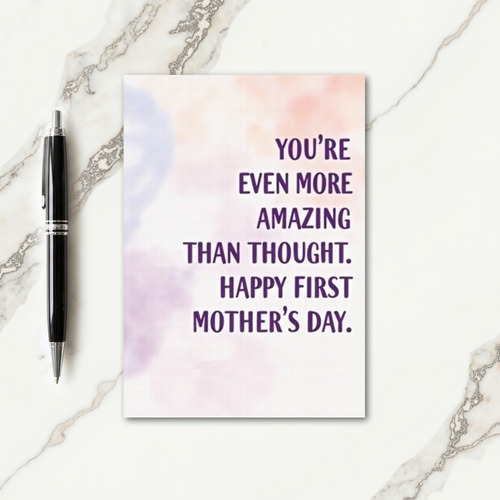 Amazing First Mothers Day Art Card