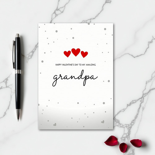Amazing Grandpa Valentines Day Card