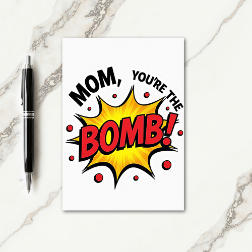 Amazing Mom Burst Card