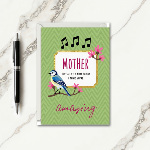 Amazing Mother Floral Note Card
