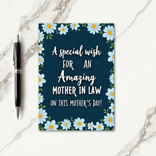 Amazing Mother In Law Wish Card