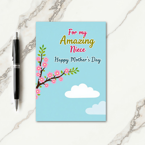 Amazing Niece Mothers Day Card