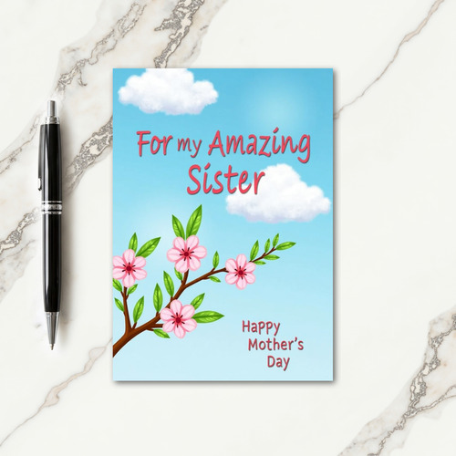 Amazing Sister Blossoms Card