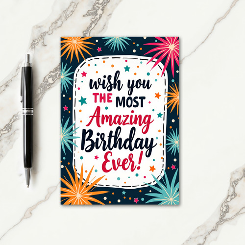 Amazing Starburst Birthday Card