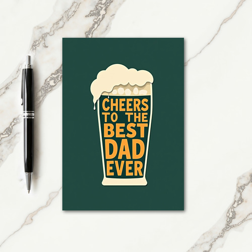 Amber Cheers Fathers Day Card