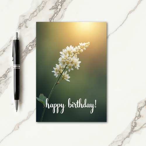 Amber Emerald Birthday Card