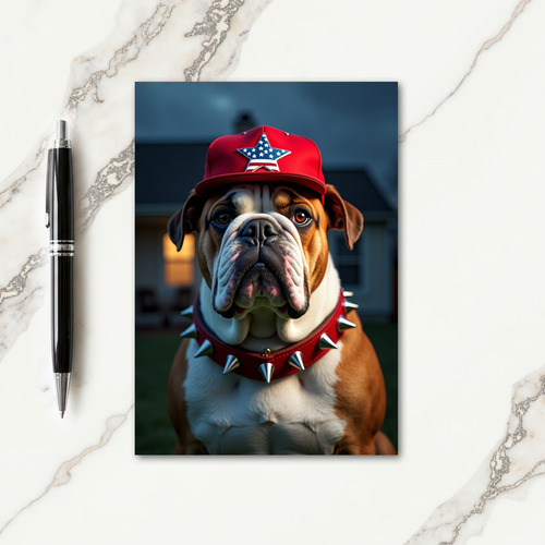 Amber Eyed Dog Fathers Day Card
