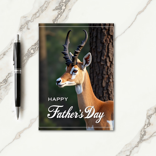 Amber Eyed Fathers Day Love Card