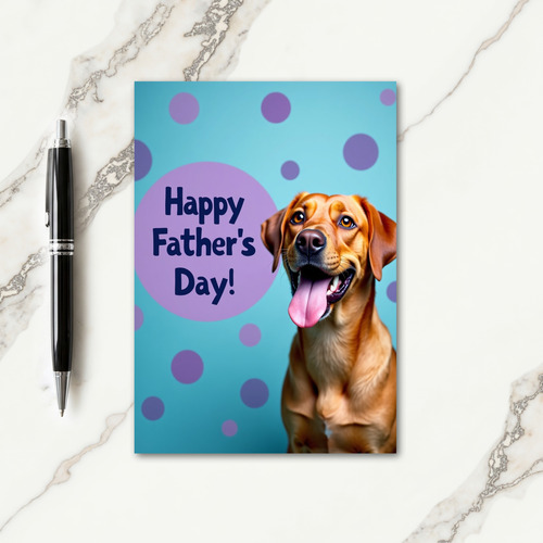 Amber Eyes Fathers Day Smile Card