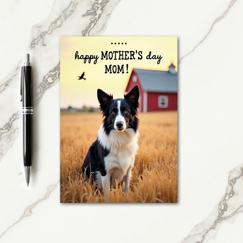 Amber Eyes Mothers Day Dog Card