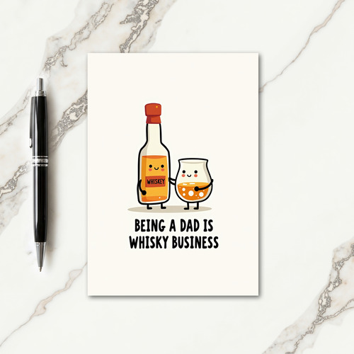 Amber Fatherhood Toast Card