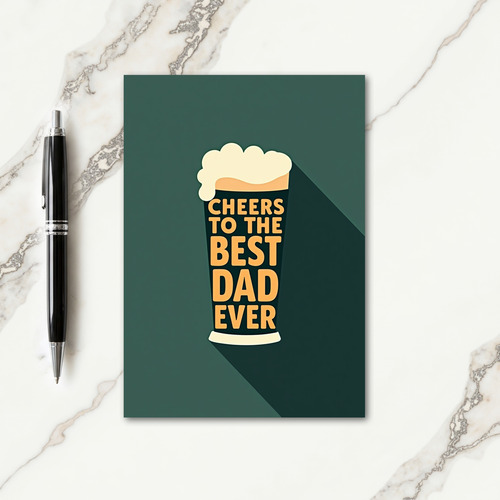 Amber Fathers Day Toast Card