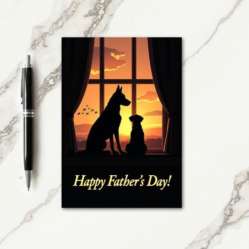 Amber Fathers Day Window Card