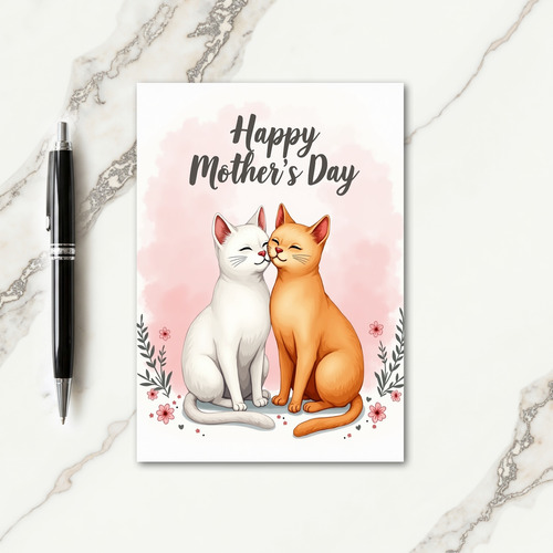 Amber Feline Mothers Day Card