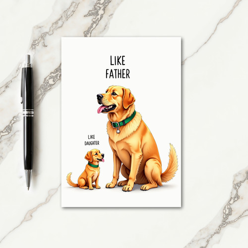 Amber Fur Fathers Day Card