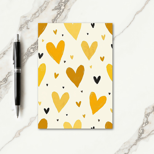 Amber Heart Birthday Card